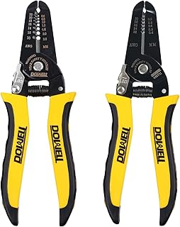 DOWELL Outil à dénuder 10–22 AWG + 22–30 AWG Outil multifonction à main pour électricien 2 pièces