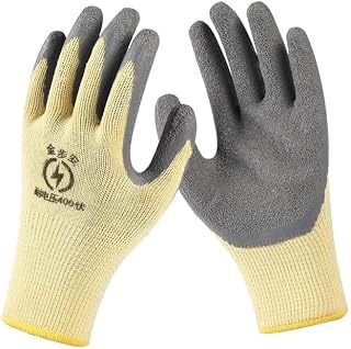 Gant Isolant Électricien 400V Résistant Tension Abrasion Caoutchouc Antidérapant