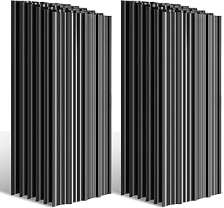 Lot de 24 plaques de toit en tôle trapézoïdale galvanisée, plaques métalliques résistantes à la rouille, anthracite, pour constructions robustes d