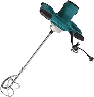 Malaxeur Mortier Colle 2100W Melangeur Beton électrique Réglable à 6 Vitesses Avec Poignée Malaxeur Enduit Mélangeur,Pour Le Mélange De Ciment, Béton, Coulis