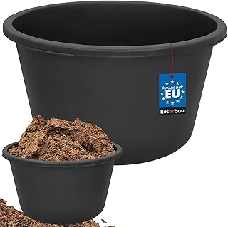KOTARBAU® Seau à mortier Rond Noir 90 L
