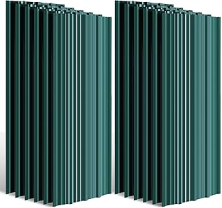 Lot de 24 plaques trapézoïdales en tôle galvanisée pour des structures de toiture durables, parfaites pour les auvents et les abris de jardin, surface totale 14 m²