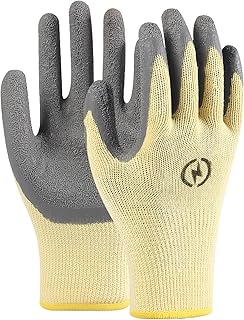 1 Paire de Gants de Travail Résistants à la Tension de 400 V, Caoutchouc Antidérapant Gants Electricien, Résistant à L