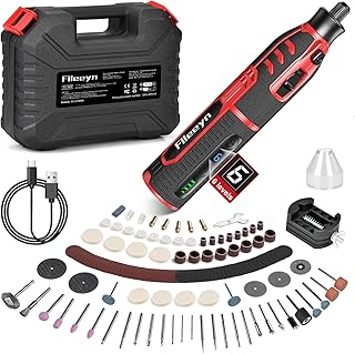 Outils Rotatifs Multifonction, Vitesse Variable 6 Vitesses 5000-30000 tr/min, Kit Outil Rotatif électriques Avec 257 Accessoires pour Découper, Poncer, Percer, Sculpter, Polir, Graver, Meuler