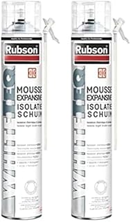 Rubson - Mousse Expansive Isolation Thermique & Phonique (aérosol de 750 ml) – Mousse polyuréthanne mono-composant et multi-matériaux – Mousse isolante blanche à structure cellulaire extra-fine