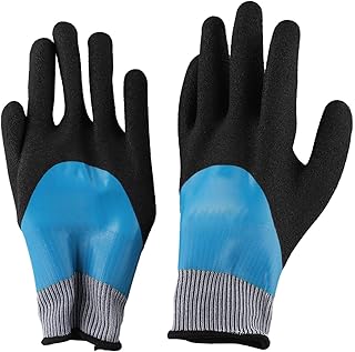 Gants de travail isolants pour électricien 400 V en caoutchouc naturel compatible avec les écrans tactiles, équipement de protection de sécurité pour travaux électriques industriels, bleu (gris)