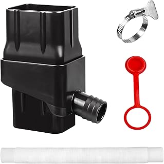 Collecteur Récupérateur Eau de Pluie, Kit Recuperateur d Eau de Pluie pour Gouttière Rectangulaire, Recuperateur d Eau de Pluie, Récupérateur D