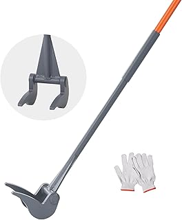 VEVOR Démonte Palette 137,2 cm Arrache Palettes Capacité de Charge 907 kg Acier au Carbone Q235 Outil de Démontage de Palettes Bois Longueur Manche 127 cm Paire de Gants pour Démonter Enlever Planches