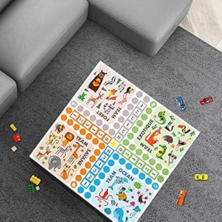 Adzif.biz Le sticker de decoration - Sticker Adhésif de Décoration Pour Table Basse Ikea Modèle Lack - Jeux de Dada - Dimensions 55 x 55 cm